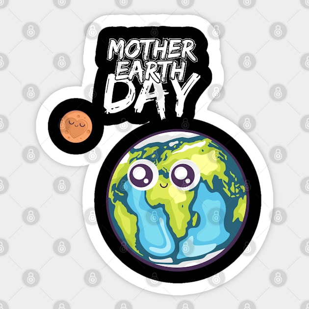 Earth Day-Mother Cry T Shirt Lover Moon Sticker by MaryMas